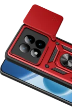 Uray store Xiaomi Redmi Note 15 Pro 5G Pars Lens Yüzüklü Silikon - Kırmızı - Görsel 2