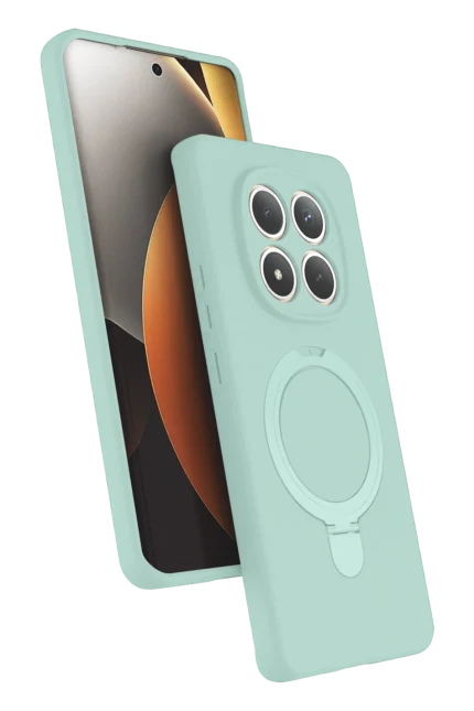 Uray store Xiaomi Redmi Note 15 Pro 5G Regal Magsafe Standlı Kapak - Su Yeşili
