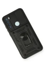 Uray store Xiaomi Redmi Note 8 Kılıf Pars Lens Yüzüklü Silikon - Siyah - Görsel 3
