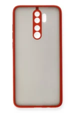 Uray store Xiaomi Redmi Note 8 Pro Kılıf Montreal Silikon Kapak - Kırmızı - Görsel 2