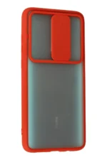 Uray store Xiaomi Redmi Note 8 Pro Kılıf Palm Buzlu Kamera Sürgülü Silikon - Kırmızı - Görsel 3