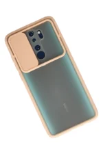 Uray store Xiaomi Redmi Note 8 Pro Kılıf Palm Buzlu Kamera Sürgülü Silikon - Pembe - Görsel 2