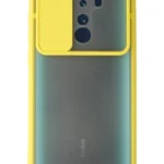 Uray store Xiaomi Redmi Note 8 Pro Kılıf Palm Buzlu Kamera Sürgülü Silikon - Sarı