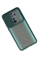Uray store Xiaomi Redmi Note 8 Pro Kılıf Palm Buzlu Kamera Sürgülü Silikon - Yeşil - Görsel 2