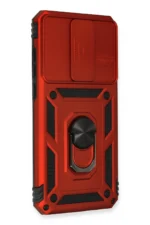 Uray store Xiaomi Redmi Note 8 Pro Kılıf Pars Lens Yüzüklü Silikon - Kırmızı - Görsel 2