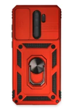 Uray store Xiaomi Redmi Note 8 Pro Kılıf Pars Lens Yüzüklü Silikon - Kırmızı