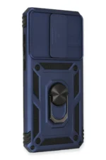 Uray store Xiaomi Redmi Note 8 Pro Kılıf Pars Lens Yüzüklü Silikon - Lacivert - Görsel 2