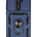 Uray store Xiaomi Redmi Note 8 Pro Kılıf Pars Lens Yüzüklü Silikon - Lacivert