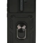 Uray store Xiaomi Redmi Note 8 Pro Kılıf Pars Lens Yüzüklü Silikon - Siyah