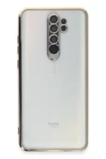 Uray store Xiaomi Redmi Note 8 Pro Kılıf Razer Lensli Silikon - Gold - Görsel 2