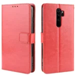 Uray store Xiaomi Redmi Note 8 Pro Kılıf Trend S Plus Kapaklı Kılıf - Kırmızı