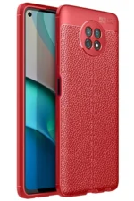 Uray store Xiaomi Redmi Note 9 5G Kılıf Auto Focus Kapak - Kırmızı