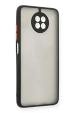 Uray store Xiaomi Redmi Note 9 5G Kılıf Montreal Silikon Kapak - Siyah