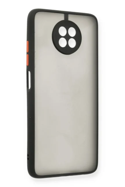 Uray store Xiaomi Redmi Note 9 5G Kılıf Montreal Silikon Kapak - Siyah