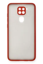 Uray store Xiaomi Redmi Note 9 Kılıf Montreal Silikon Kapak - Kırmızı - Görsel 2