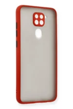 Uray store Xiaomi Redmi Note 9 Kılıf Montreal Silikon Kapak - Kırmızı