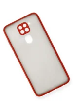 Uray store Xiaomi Redmi Note 9 Kılıf Montreal Silikon Kapak - Kırmızı - Görsel 3