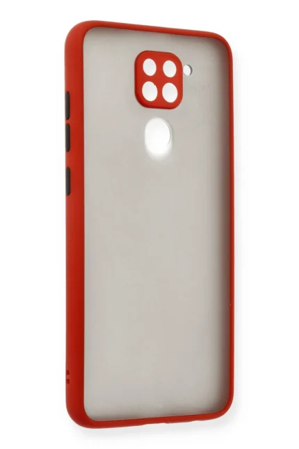 Uray store Xiaomi Redmi Note 9 Kılıf Montreal Silikon Kapak - Kırmızı