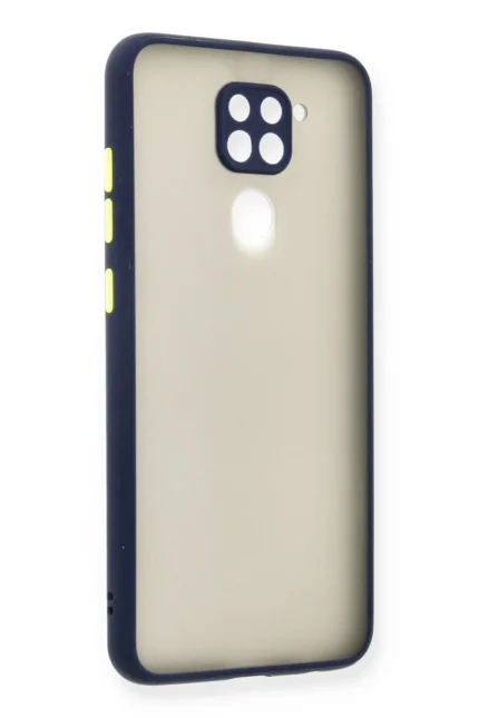 Uray store Xiaomi Redmi Note 9 Kılıf Montreal Silikon Kapak - Lacivert