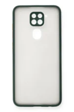 Uray store Xiaomi Redmi Note 9 Kılıf Montreal Silikon Kapak - Yeşil - Görsel 2