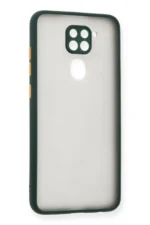 Uray store Xiaomi Redmi Note 9 Kılıf Montreal Silikon Kapak - Yeşil