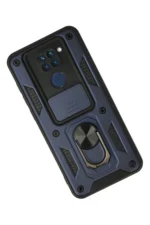 Uray store Xiaomi Redmi Note 9 Kılıf Pars Lens Yüzüklü Silikon - Lacivert - Görsel 2