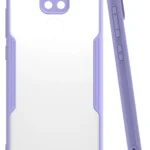 Uray store Xiaomi Redmi Note 9 Kılıf Platin Silikon - Lila