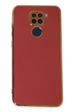 Uray store Xiaomi Redmi Note 9 Kılıf Volet Silikon - Kırmızı