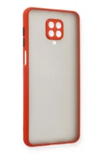 Uray store Xiaomi Redmi Note 9 Pro Kılıf Montreal Silikon Kapak - Kırmızı