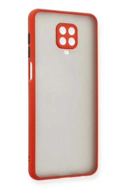 Uray store Xiaomi Redmi Note 9 Pro Kılıf Montreal Silikon Kapak - Kırmızı