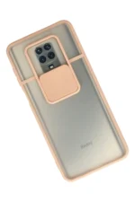 Uray store Xiaomi Redmi Note 9 Pro Kılıf Palm Buzlu Kamera Sürgülü Silikon - Pembe - Görsel 2