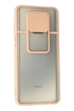 Uray store Xiaomi Redmi Note 9 Pro Kılıf Palm Buzlu Kamera Sürgülü Silikon - Pembe - Görsel 3