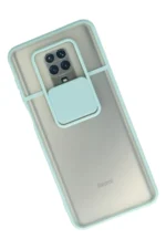 Uray store Xiaomi Redmi Note 9 Pro Kılıf Palm Buzlu Kamera Sürgülü Silikon - Turkuaz - Görsel 2