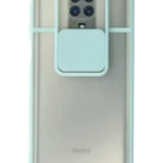 Uray store Xiaomi Redmi Note 9 Pro Kılıf Palm Buzlu Kamera Sürgülü Silikon - Turkuaz