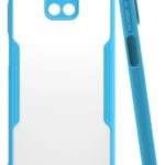 Uray store Xiaomi Redmi Note 9S Kılıf Platin Silikon - Mavi