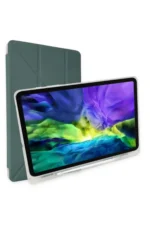 Uray store Xiaomi Redmi Pad Kılıf Kalemlikli Mars Tablet Kılıfı - Koyu Yeşil