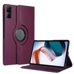 Uray store Xiaomi Redmi Pad SE 4G Kılıf 360 Tablet Deri Kılıf - Mürdüm