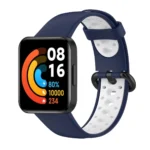 Uray store Xiaomi Redmi Watch 2 Spor Delikli Kordon - Lacivert-Beyaz