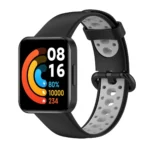 Uray store Xiaomi Redmi Watch 2 Spor Delikli Kordon - Siyah-Gri