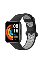 Uray store Xiaomi Redmi Watch 2 Spor Delikli Kordon - Siyah-Gri