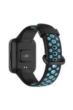 Uray store Xiaomi Redmi Watch 2 Spor Delikli Kordon - Siyah-Mavi - Görsel 2