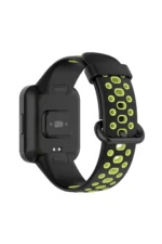 Uray store Xiaomi Redmi Watch 2 Spor Delikli Kordon - Siyah-Yeşil - Görsel 2