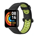 Uray store Xiaomi Redmi Watch 2 Spor Delikli Kordon - Siyah-Yeşil