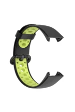 Uray store Xiaomi Redmi Watch 2 Spor Delikli Kordon - Siyah-Yeşil - Görsel 4