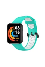 Uray store Xiaomi Redmi Watch 2 Spor Delikli Kordon - Turkuaz-Beyaz