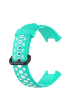 Uray store Xiaomi Redmi Watch 2 Spor Delikli Kordon - Turkuaz-Beyaz - Görsel 3
