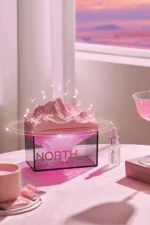 Uray store Z4 Kuzey Okyanus Temalı Gece Lambası Özellikli BT Kablosuz Hoparlör - Pembe - Görsel 5