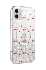 Onegif Apple iPhone 11 Misk Simli Magsafe Kapak - Desen 5 - Görsel 3