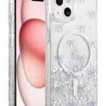 Onegif Apple iPhone 15 Misk Simli Magsafe Kapak - Desen 3