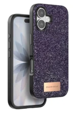 Onegif Apple iPhone 17 Bright Simli Kapak - Derin Mor